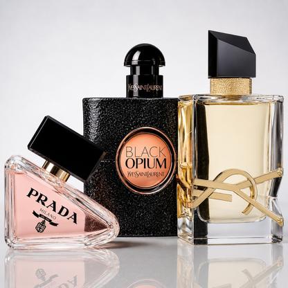 Set aus 3 Damenparfums – Prada Paradoxe, Yves Saint Laurent Black Opium, Yves Saint Laurent Libre